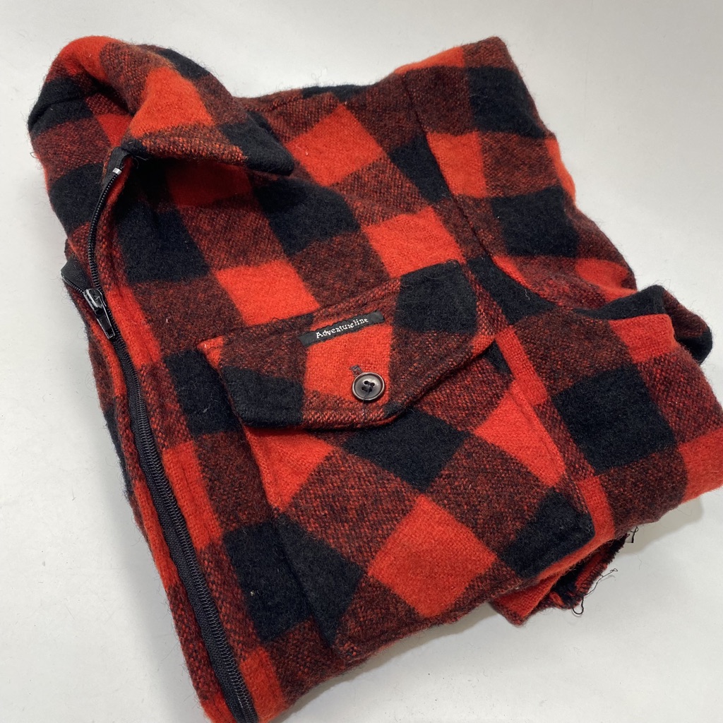 WORKWEAR, Shirt or Jacket - Red Black Check Lumber Jack Style